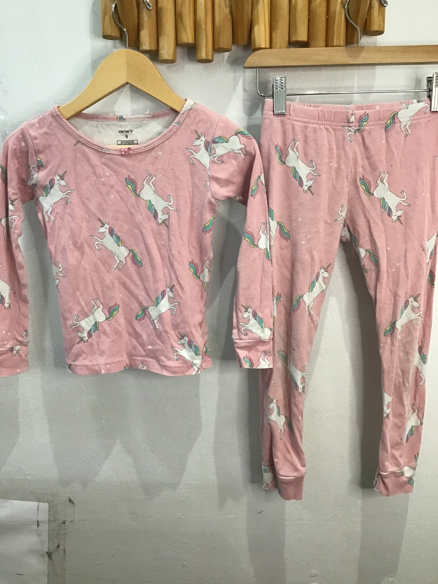 Pink unicorn pyjamas 5y