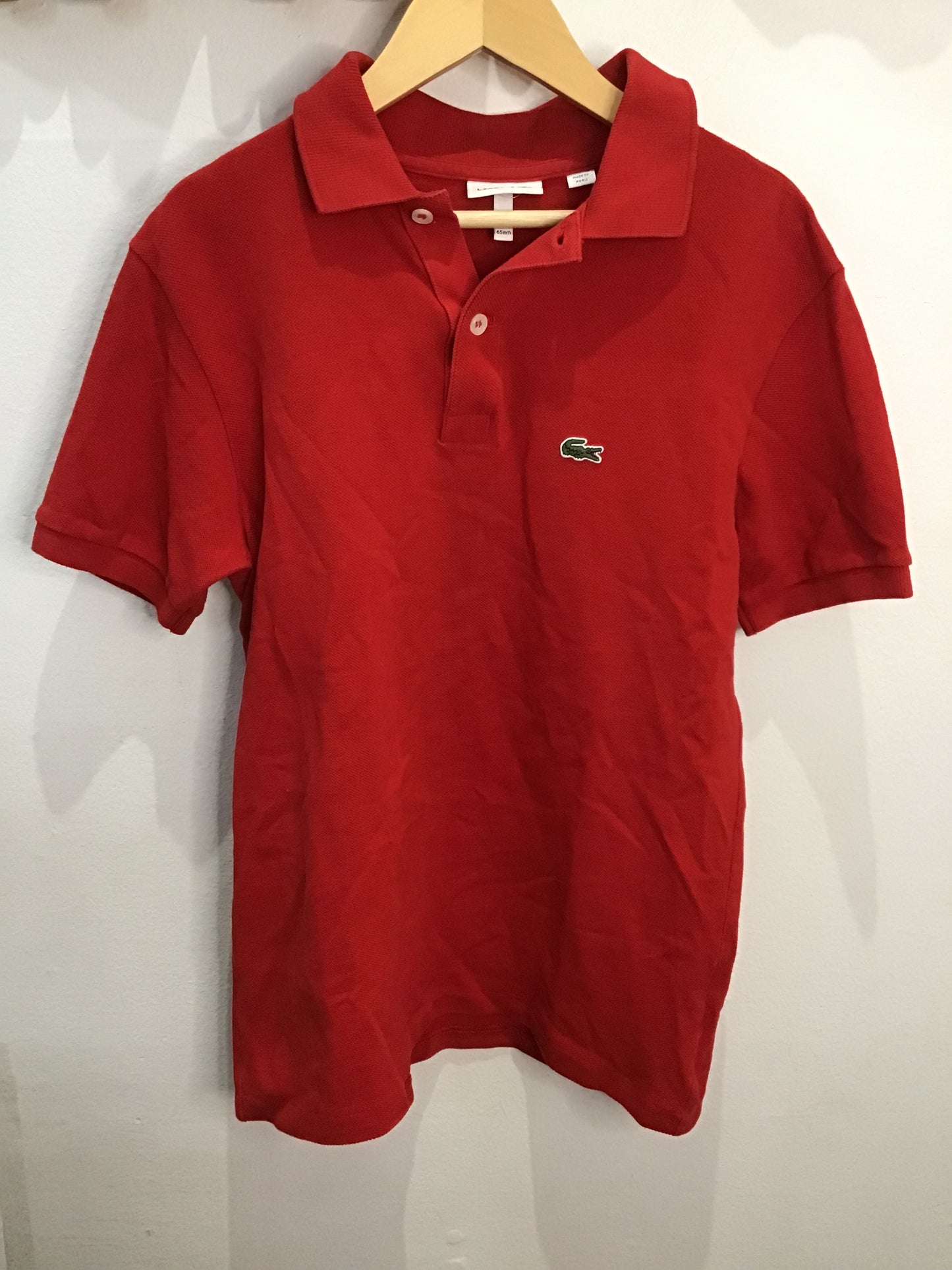 Lacoste red polo 14y