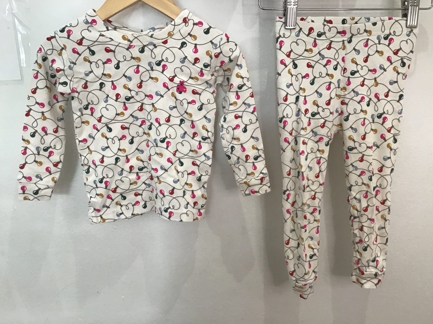 Christmas lights pyjamas 2y