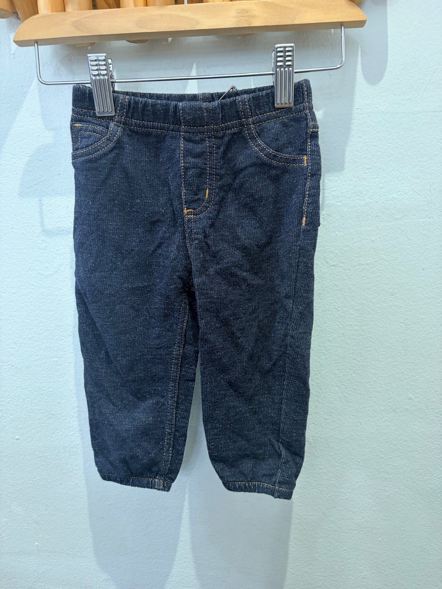 Fleece lined pull-on jeans 3-4y
