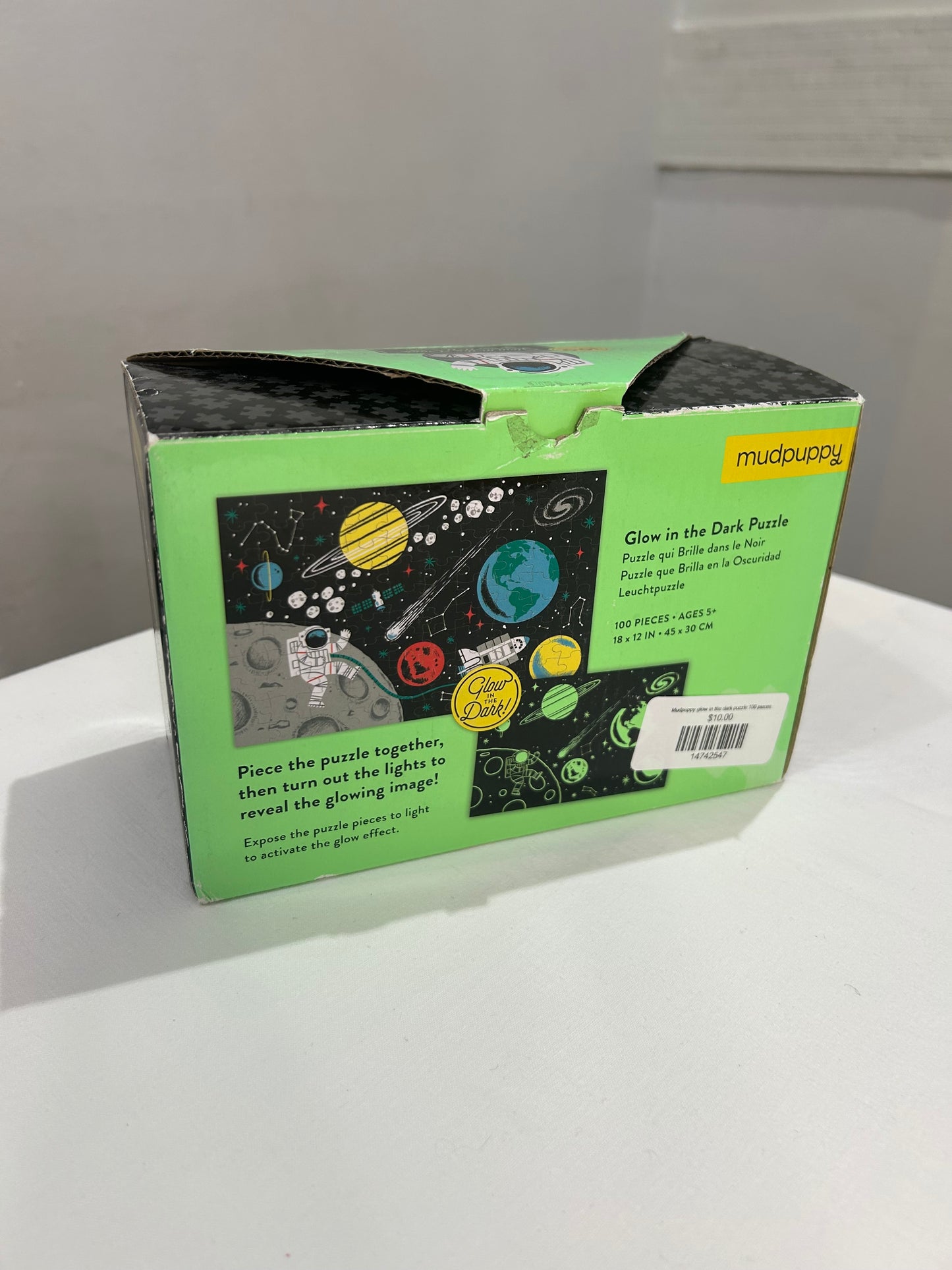 Mudpuppy glow in the dark puzzle 100 pieces