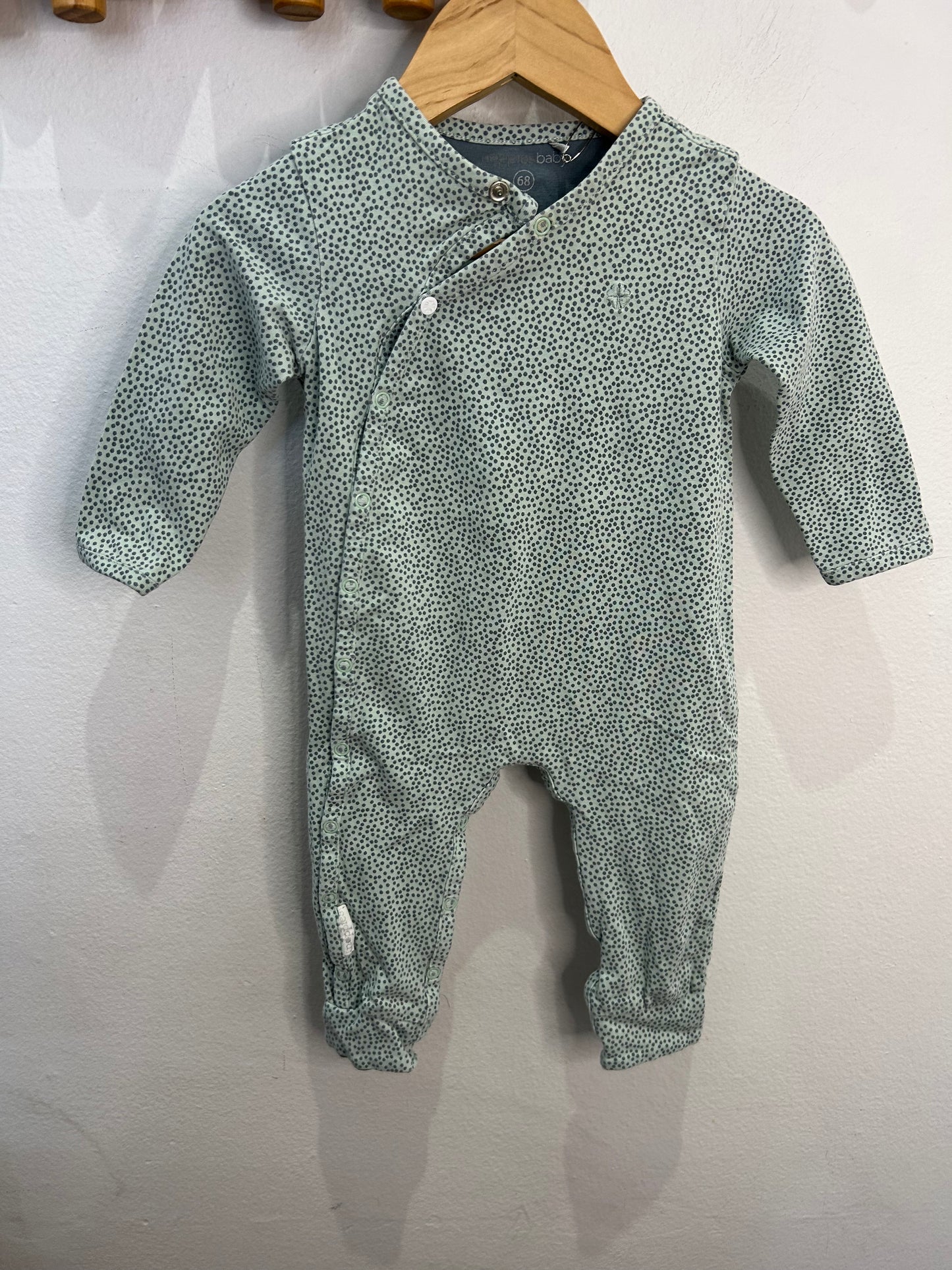 Noppies blue dots romper 4-6m