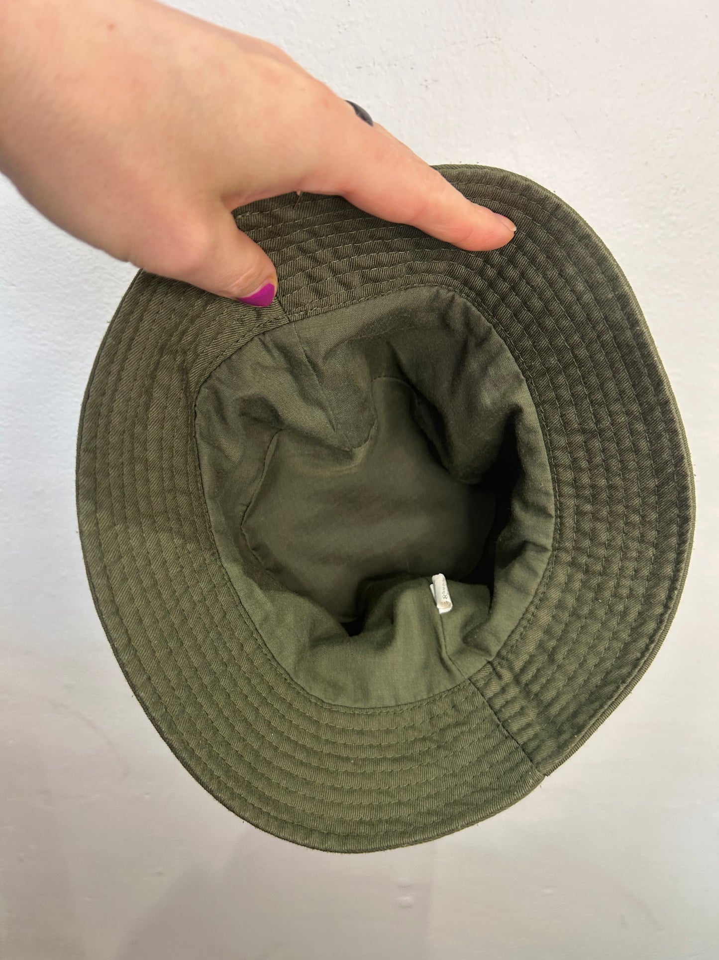 Olive bucket hat 2-5y