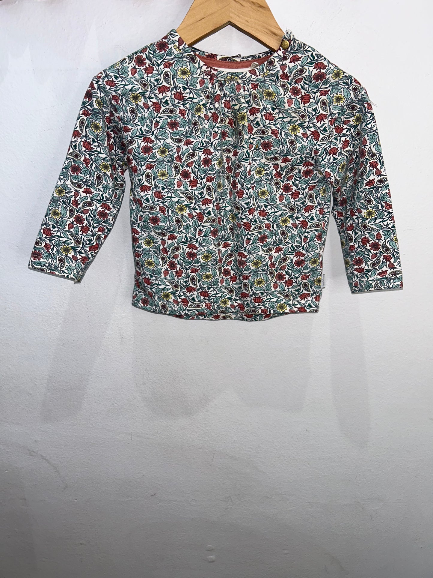 Noppies strawberries longsleeve 6-9m