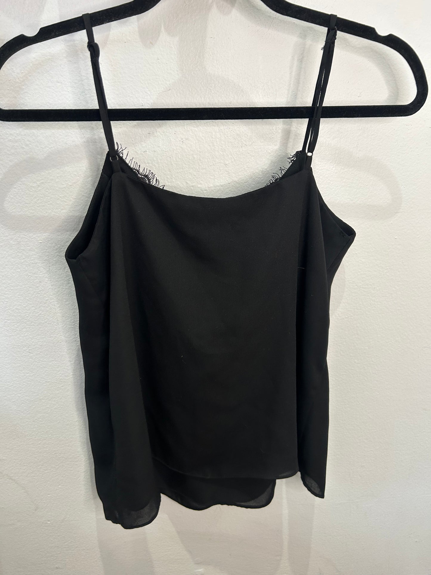Black lace tanktop - adult S