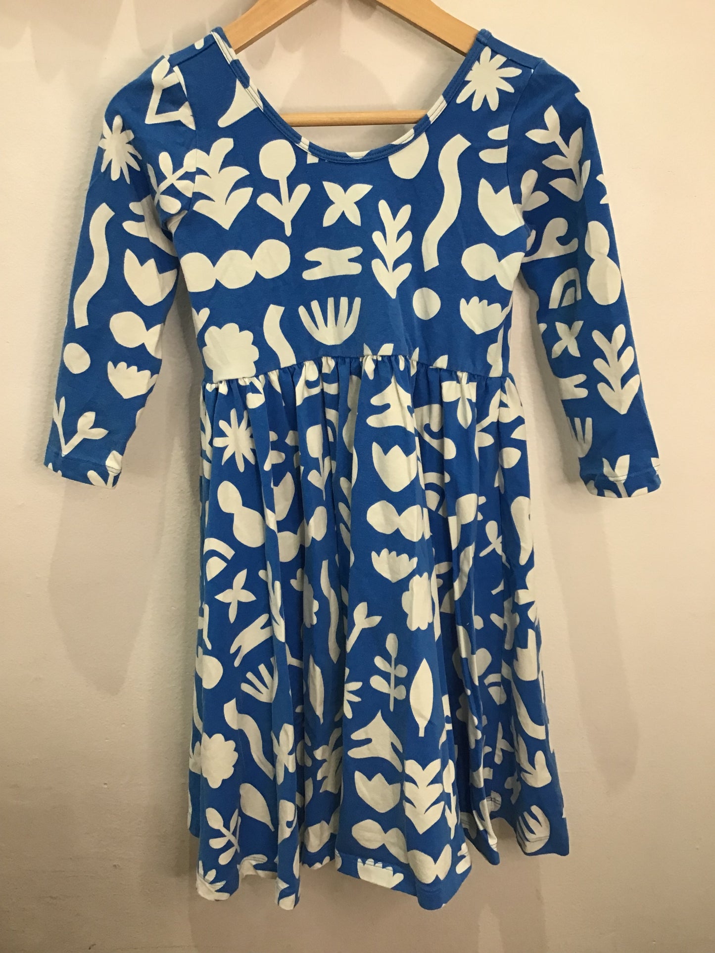 Alice and Ames blue flowers dress 7y
