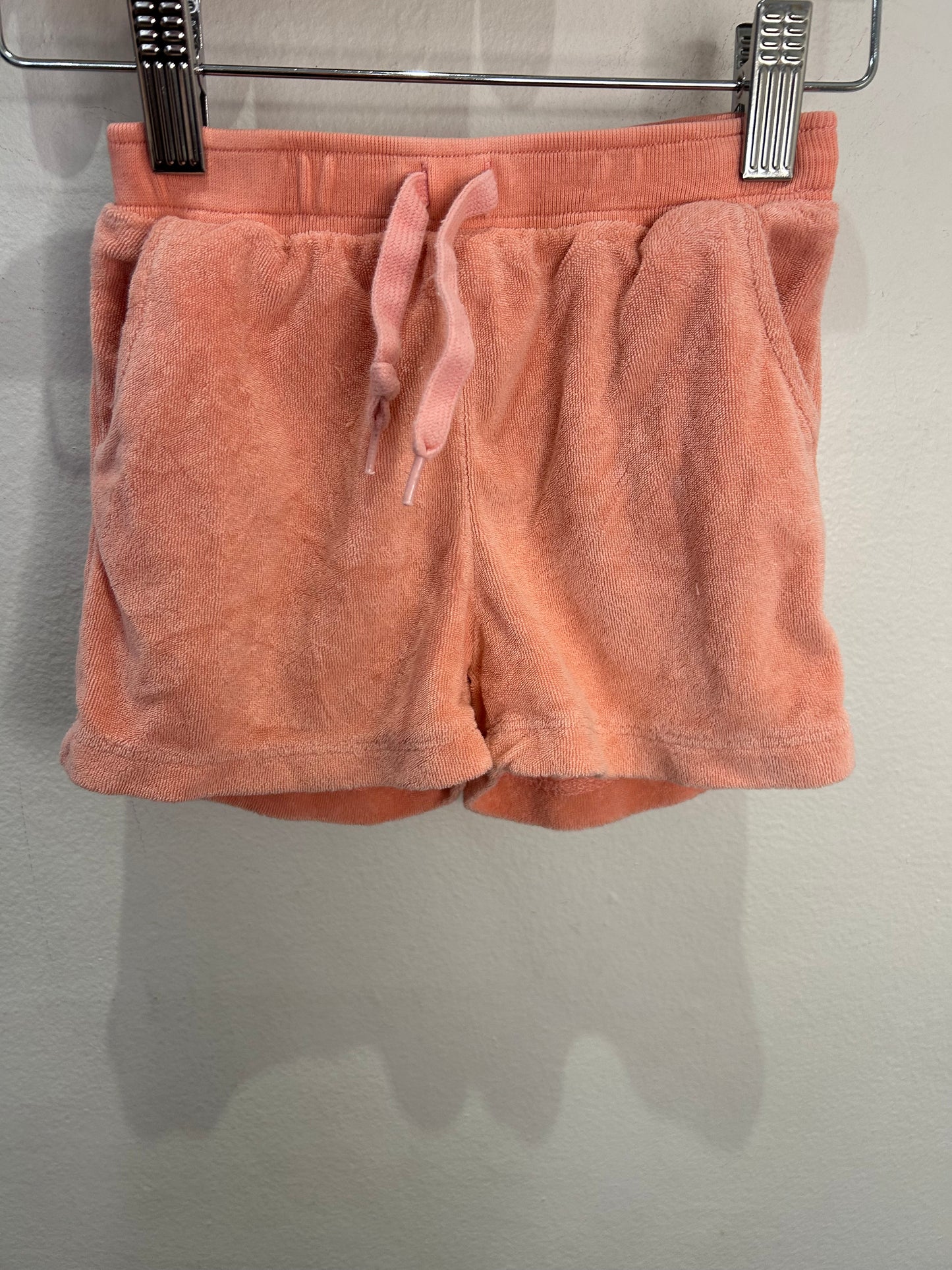 Peach terry shorts 18-24m