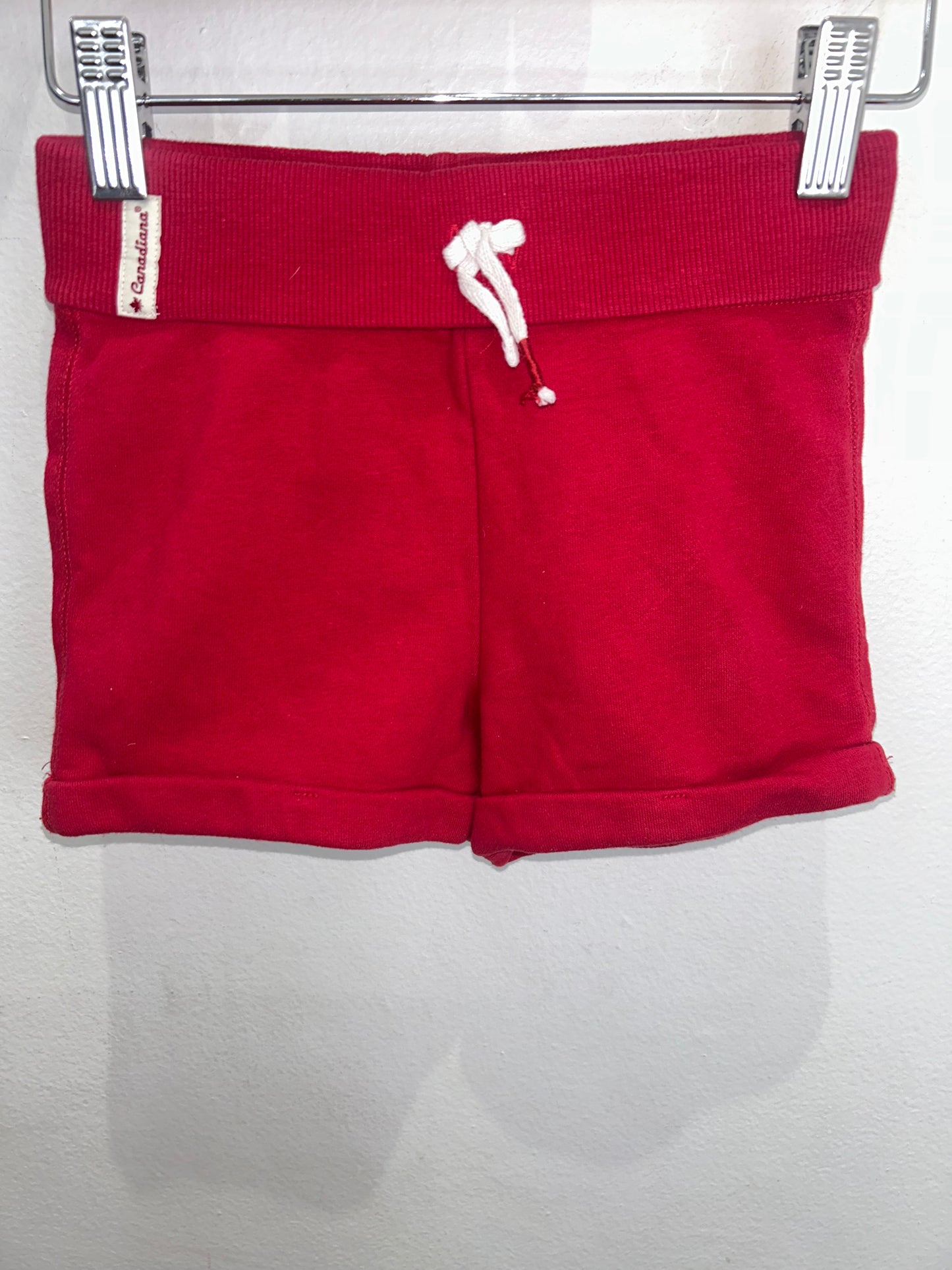 Red jogger shorts 5y