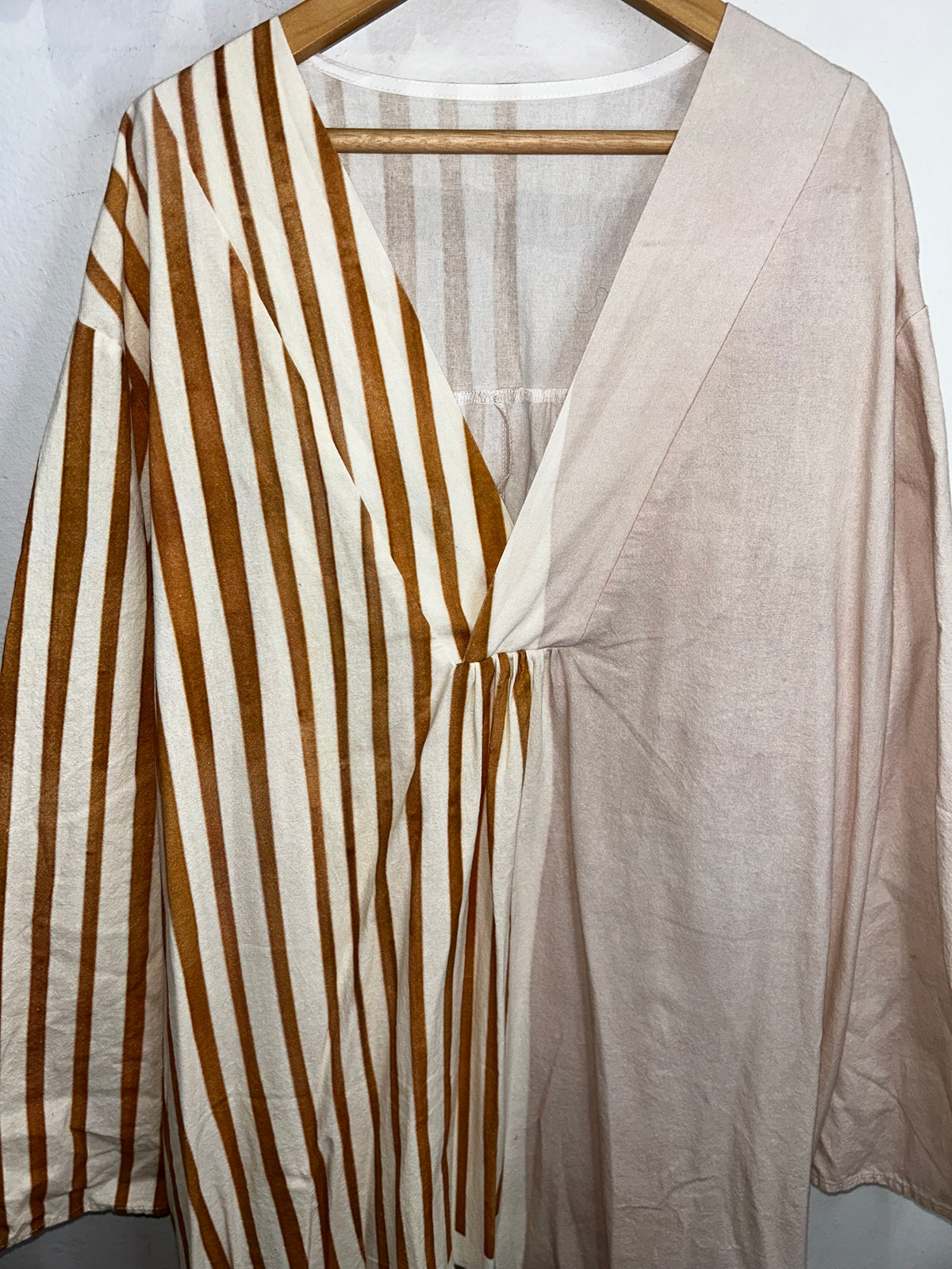 Stripes and colour block midi dress- adult L