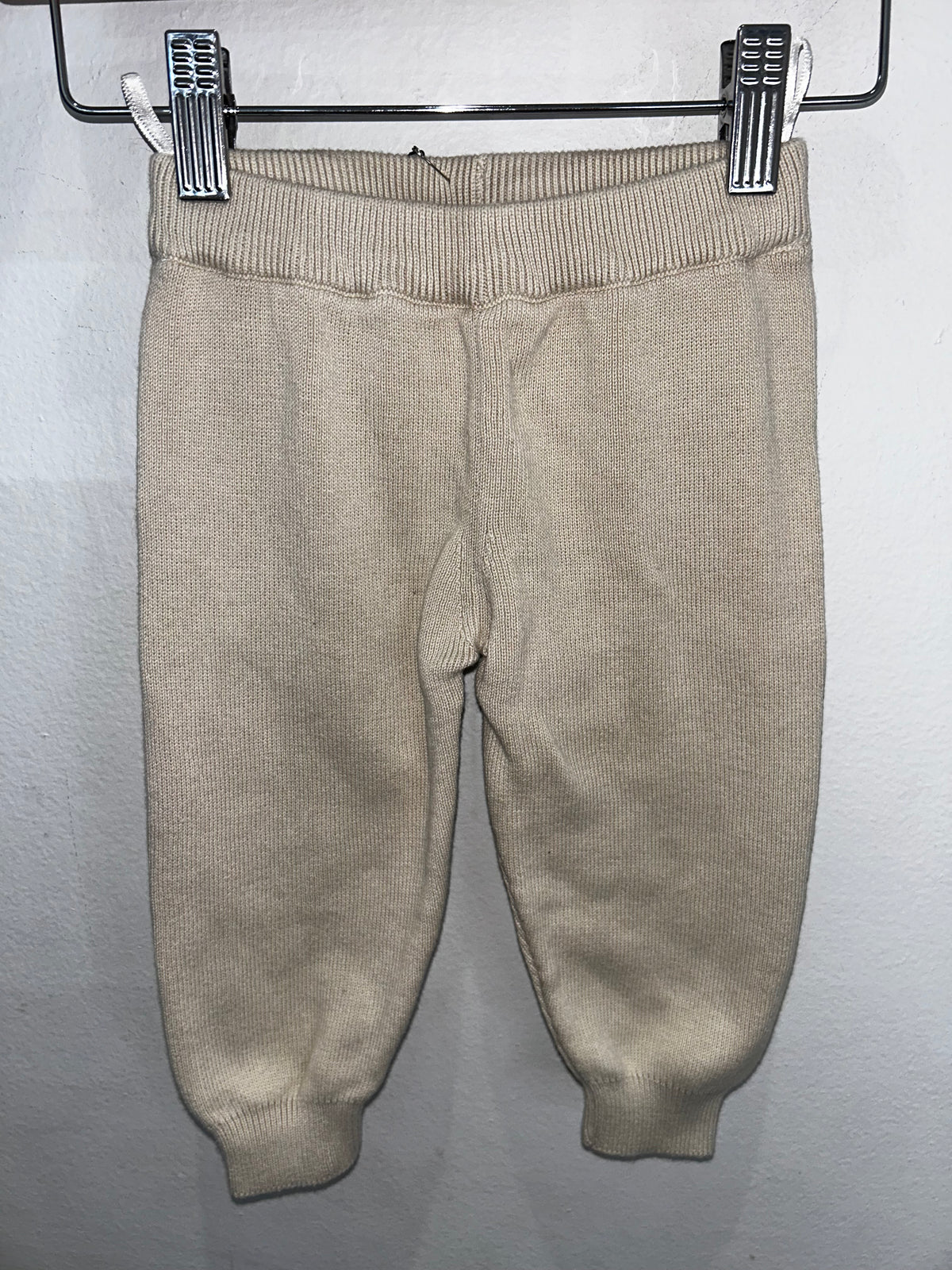 Cream sweater pants 12-18m