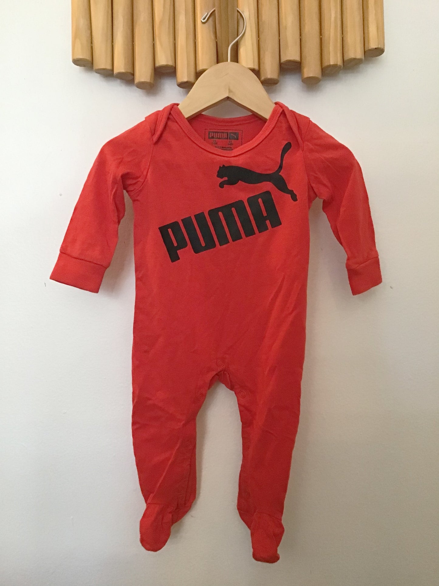 Red sports brand sleeper 3-6m