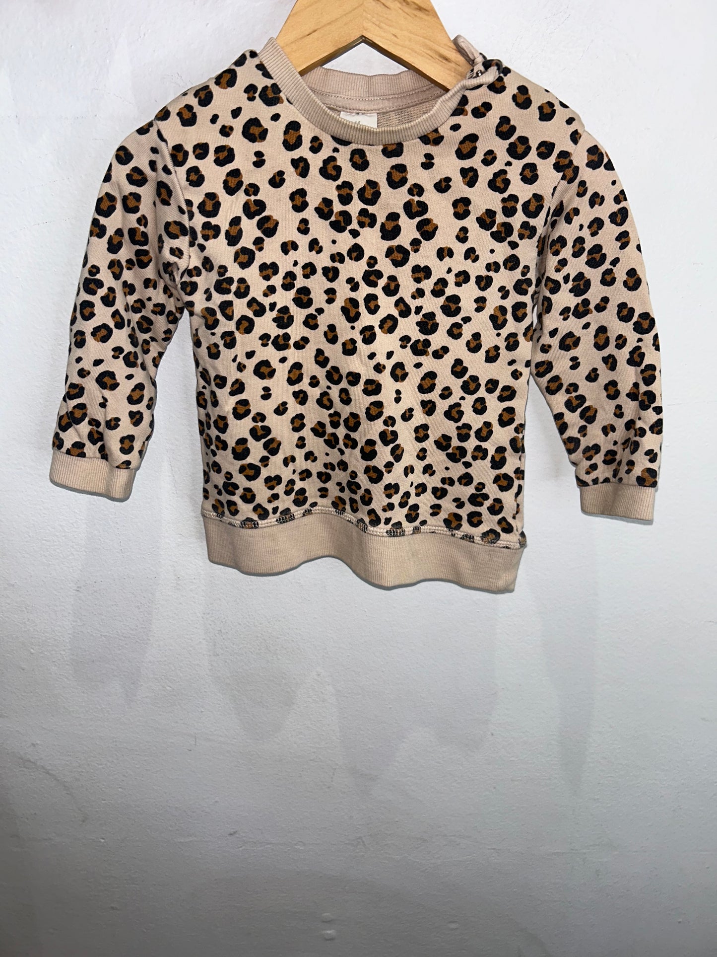Leopard pullover 9-12m