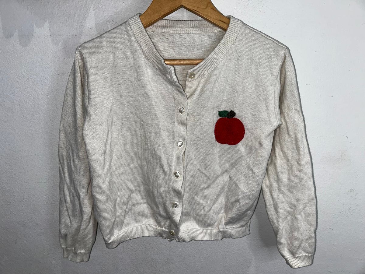 Apple cardigan 6-8y
