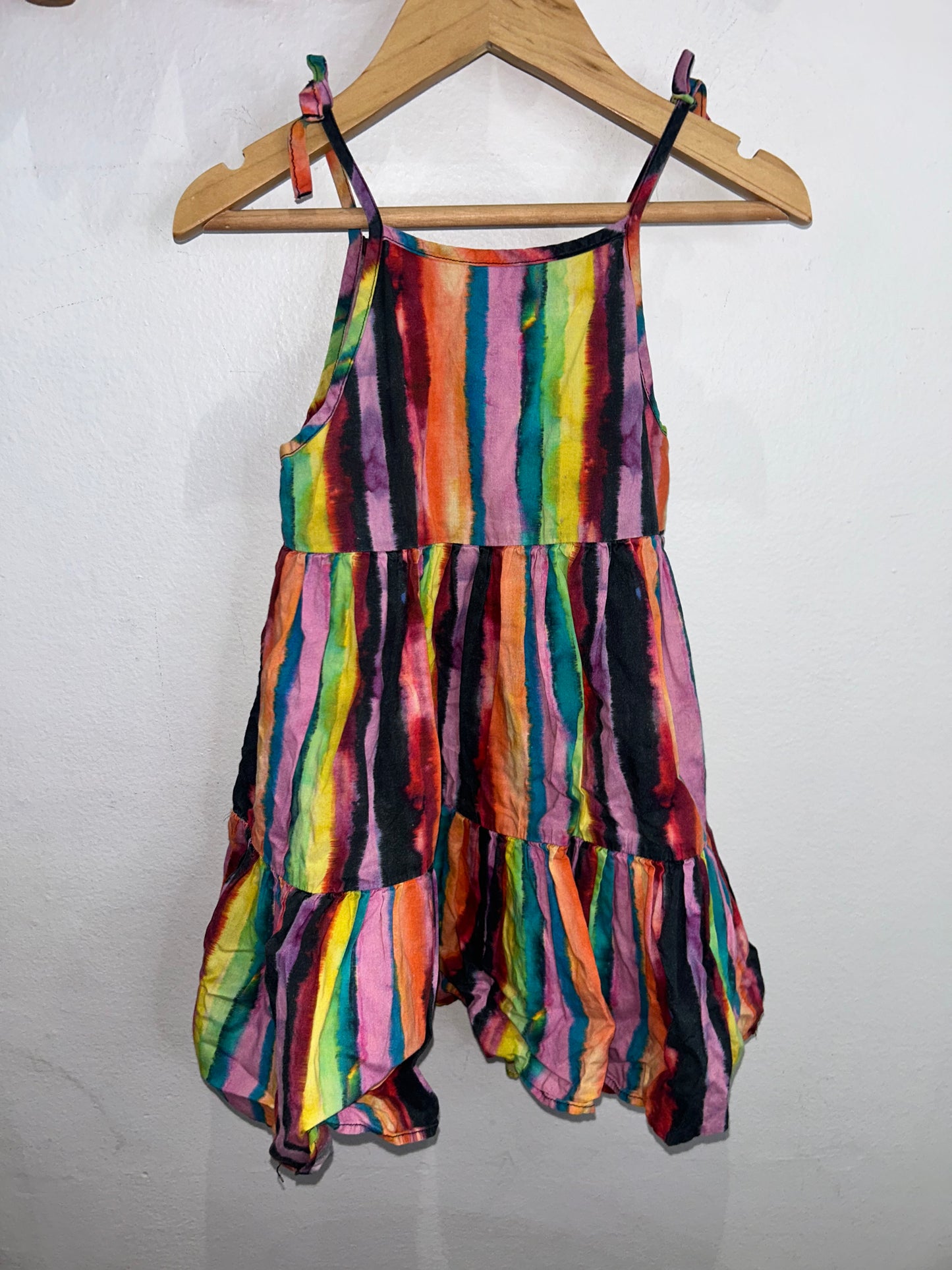 Dark stripes dress 3-4y