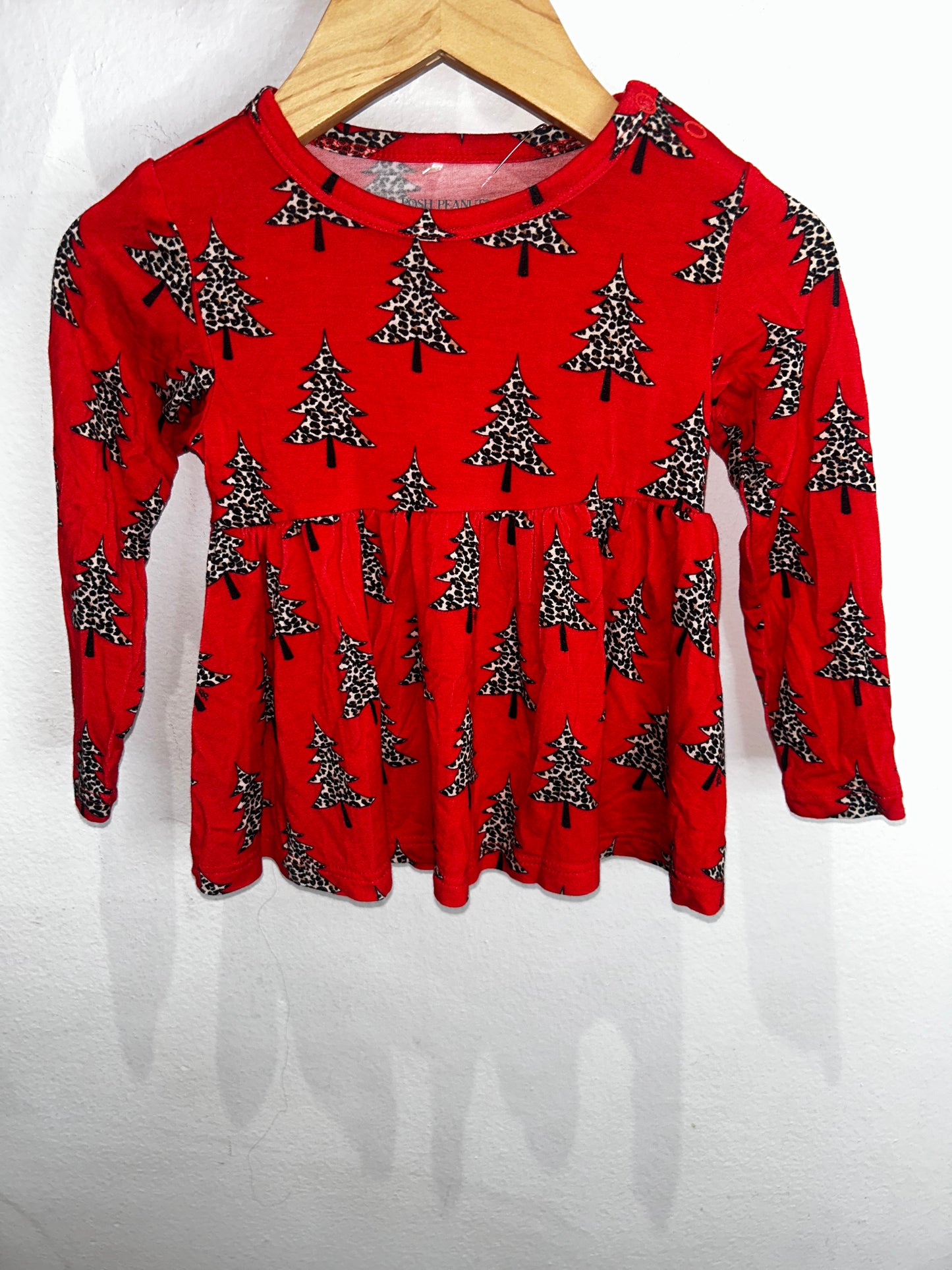 Posh Peanut christmas trees tunic 18-24m