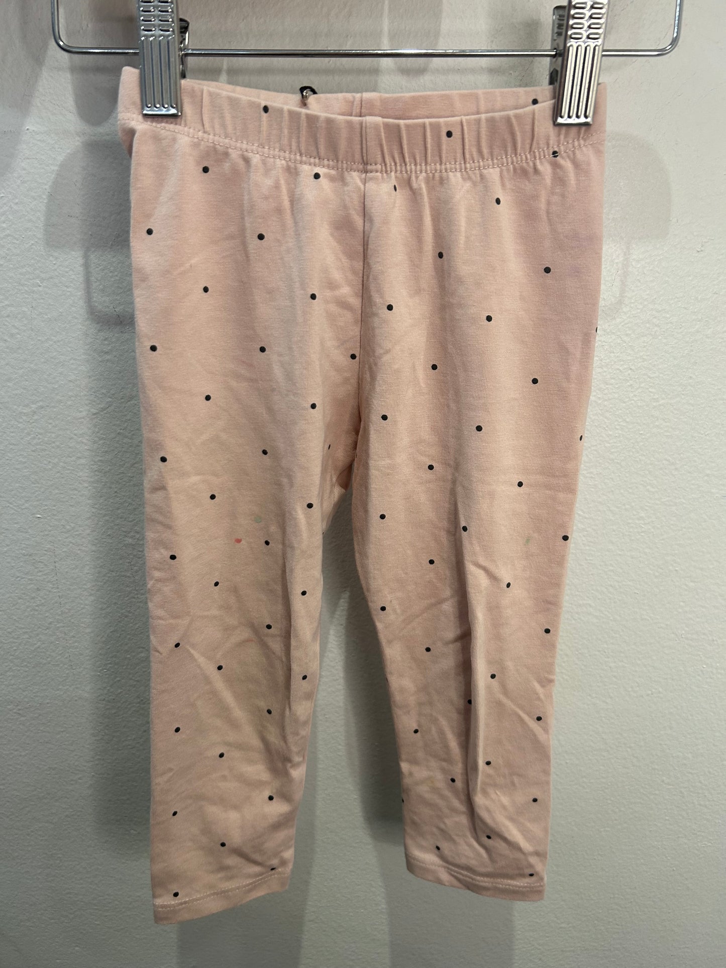 Pink dots leggings 12-18m