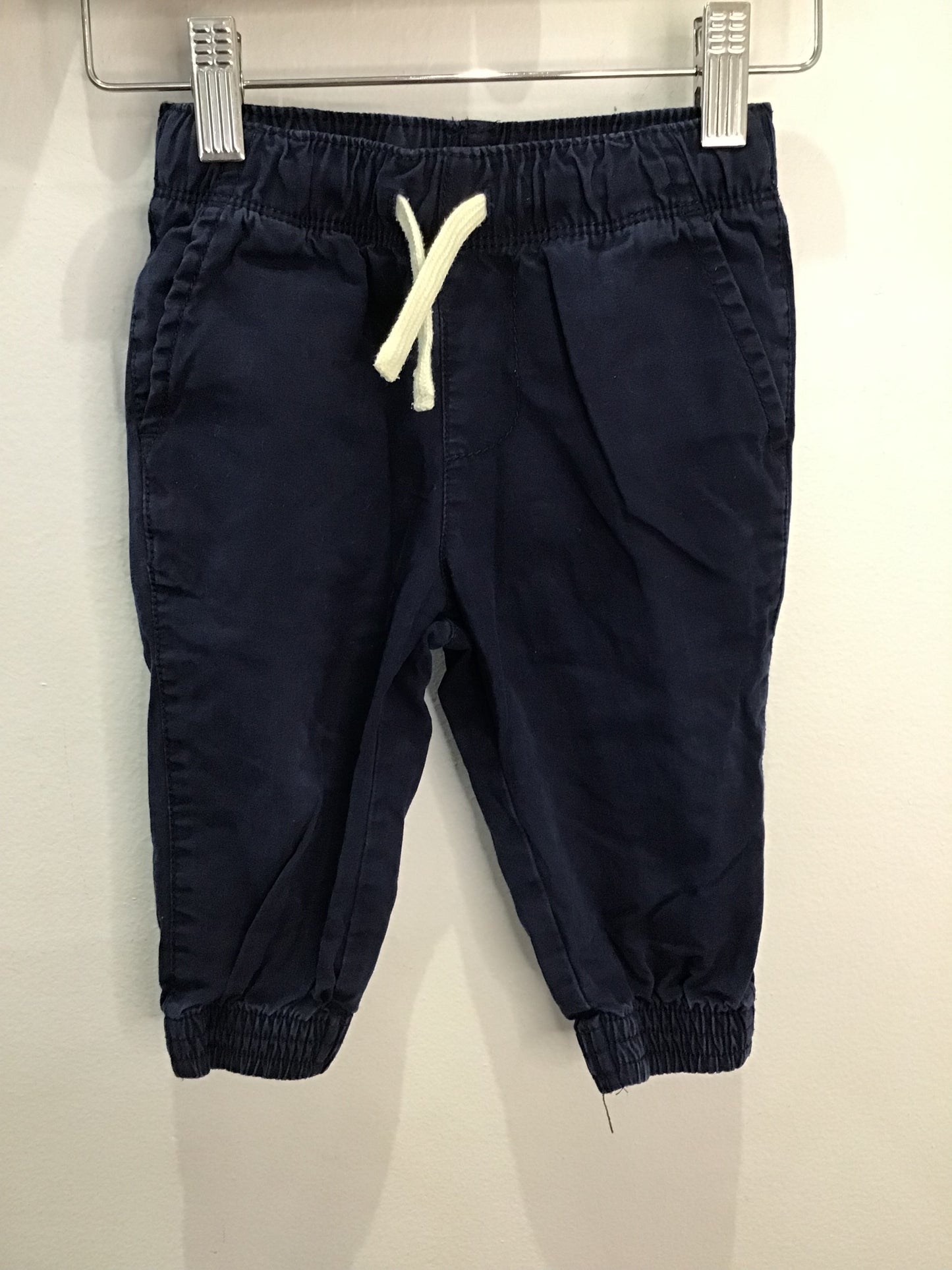 Blue tapered pants 12-18m