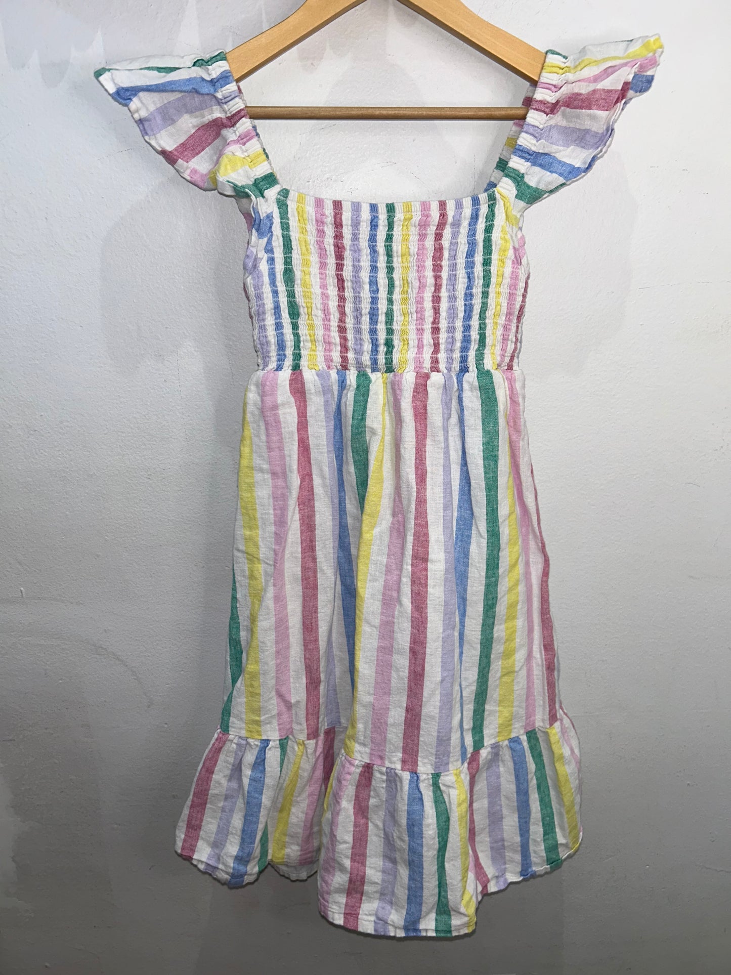 Rainbow stripes maxi dress 11-12y