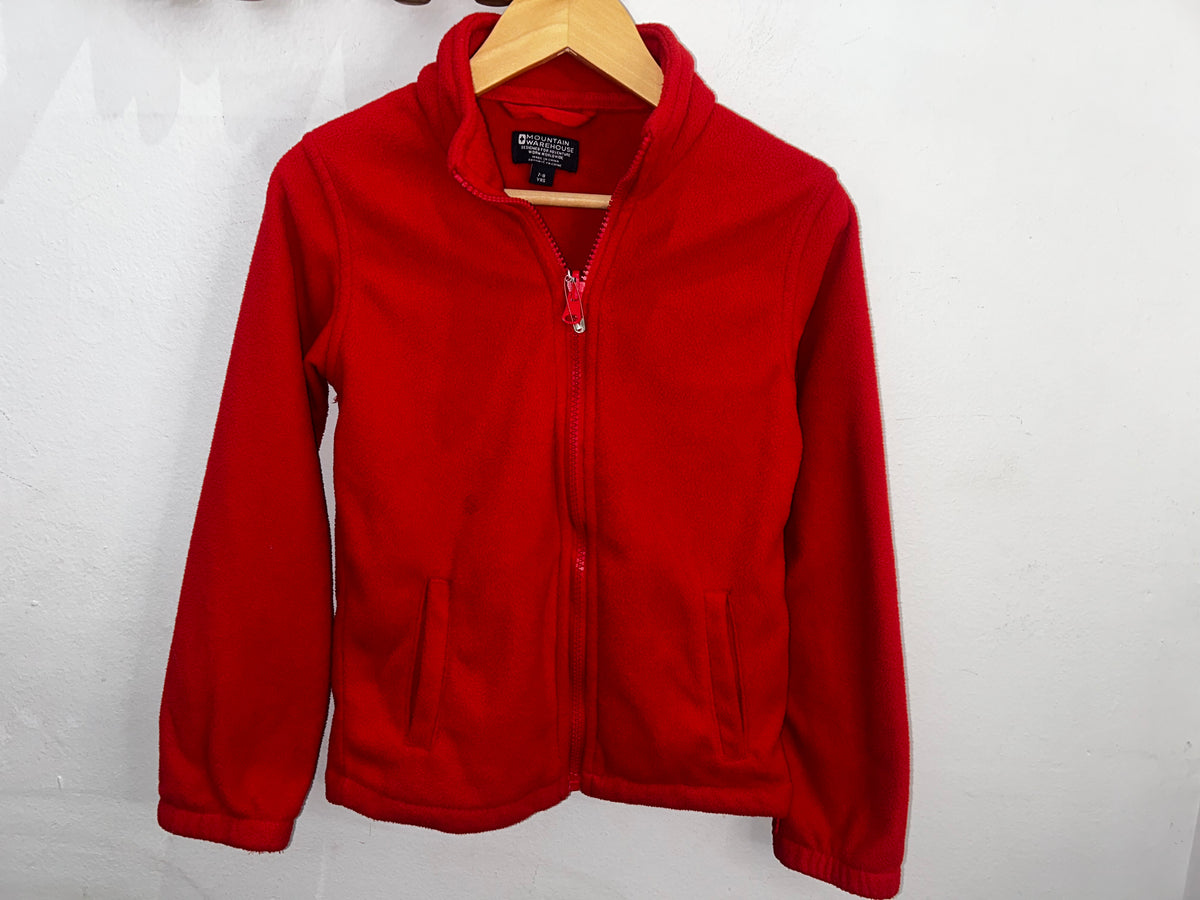 Red fleece 7-8y