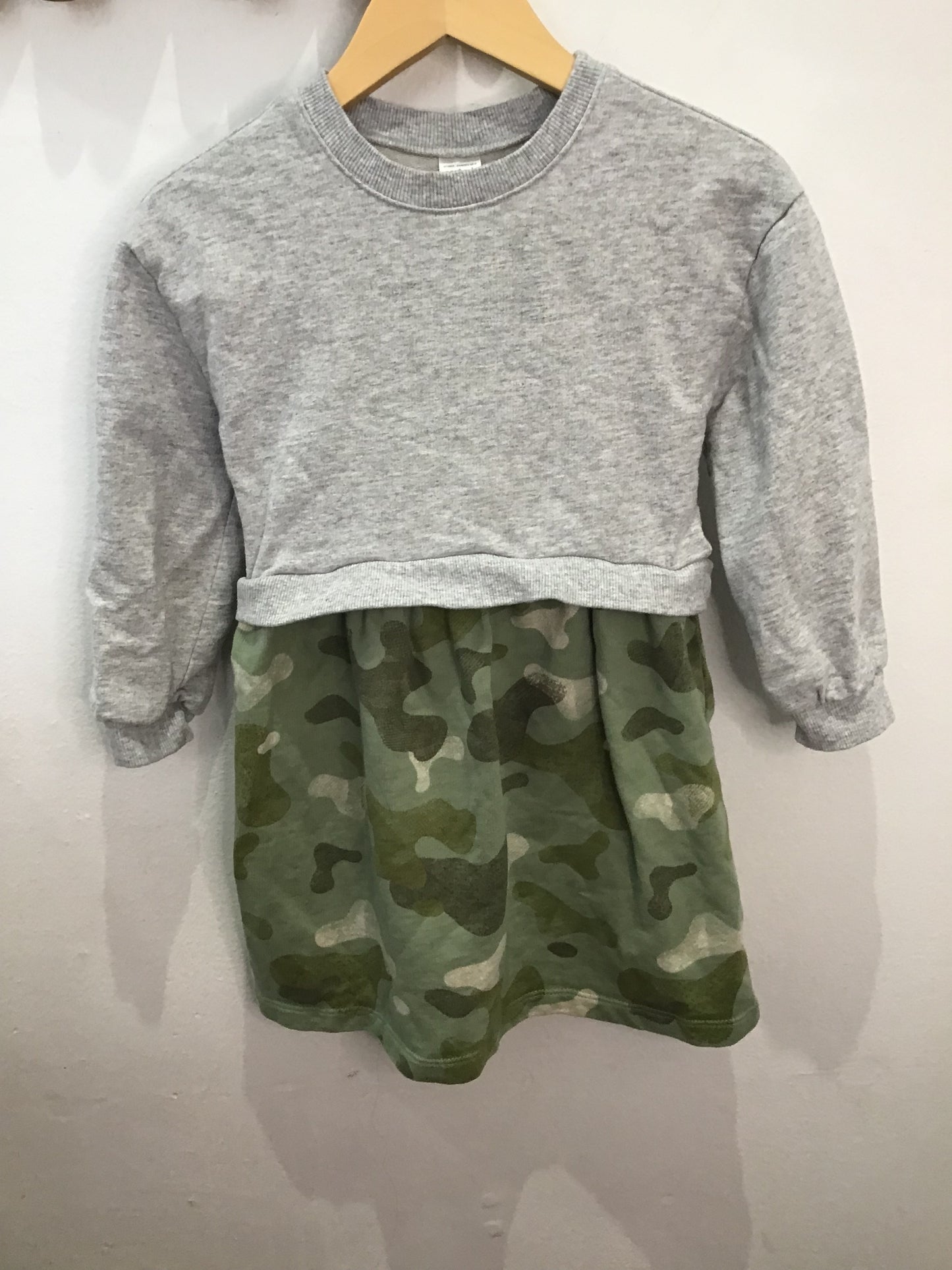 Camo pullover dress 4y