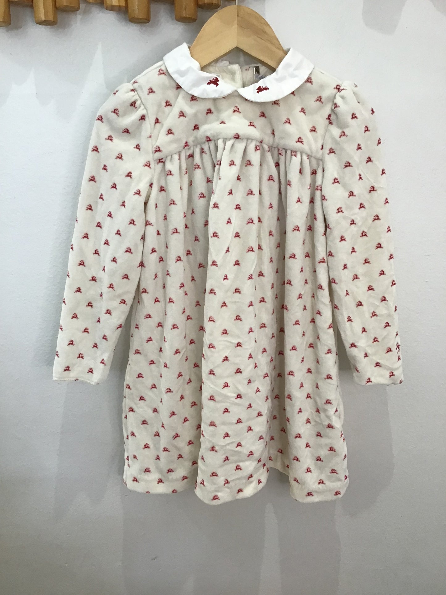 Velour reindeer dress 24m