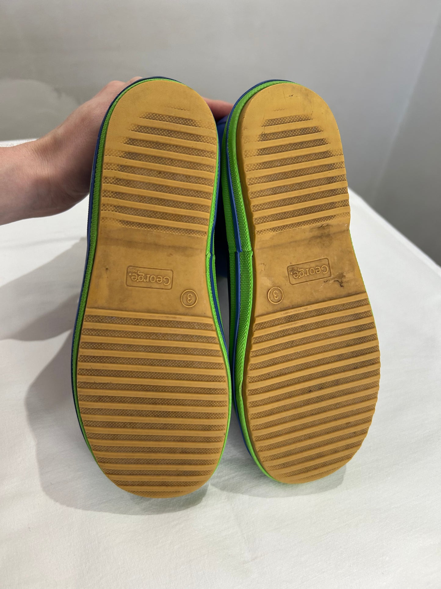 Y3 blue rainboots