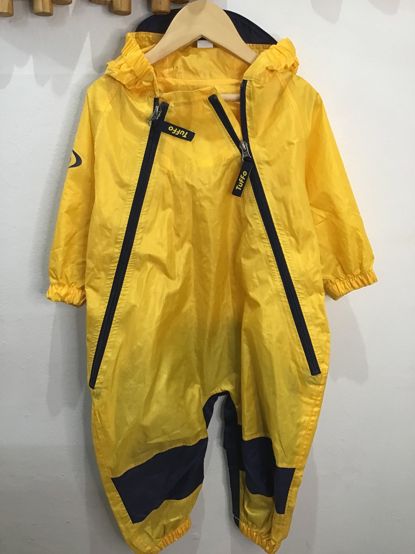 Tuffo yellow rainsuit 18m