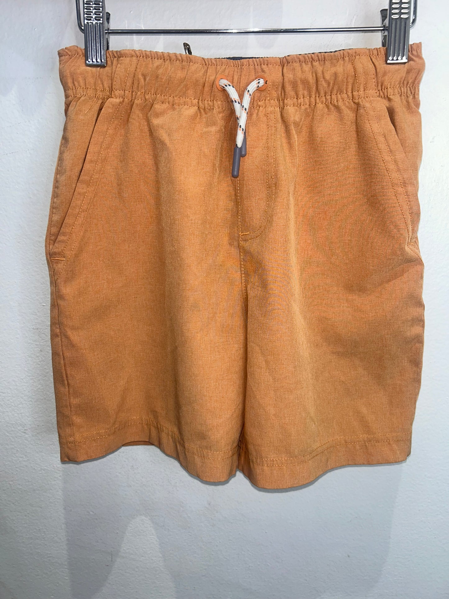 Orange hiking shorts 7-8y