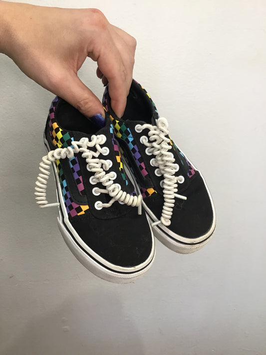 C11 colourful checkered Vans