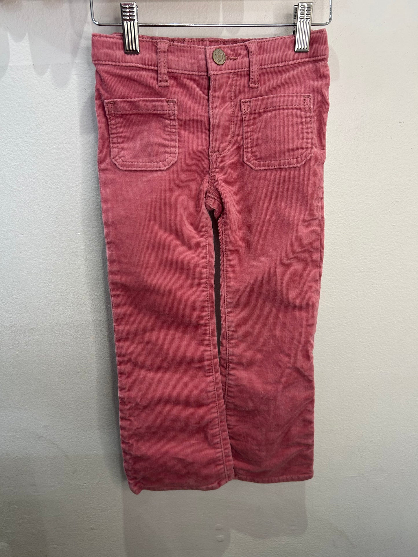 Pink flare corduroys 5y