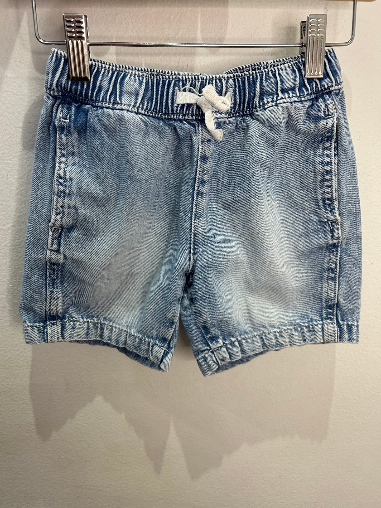 Acid wash denim shorts 2-3y