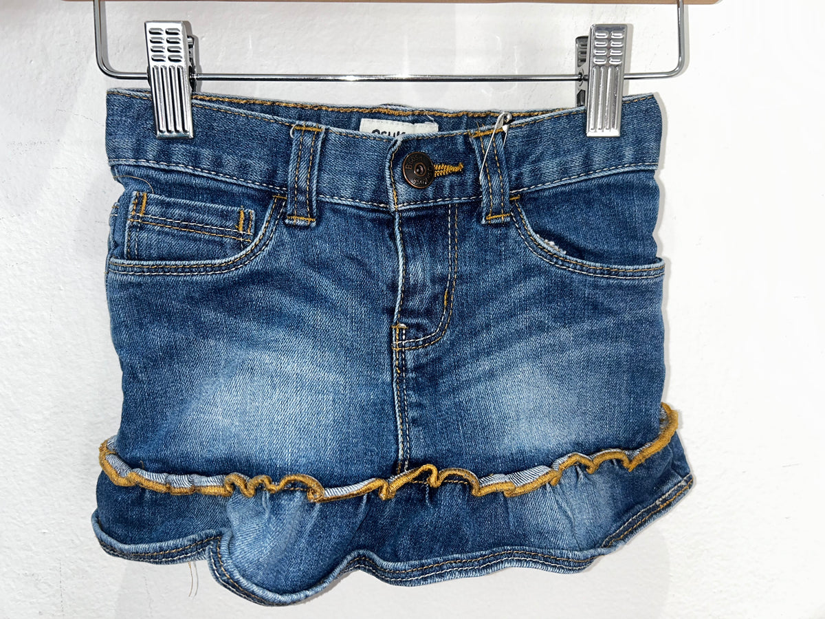 Frilly bottom denim skirt 3y