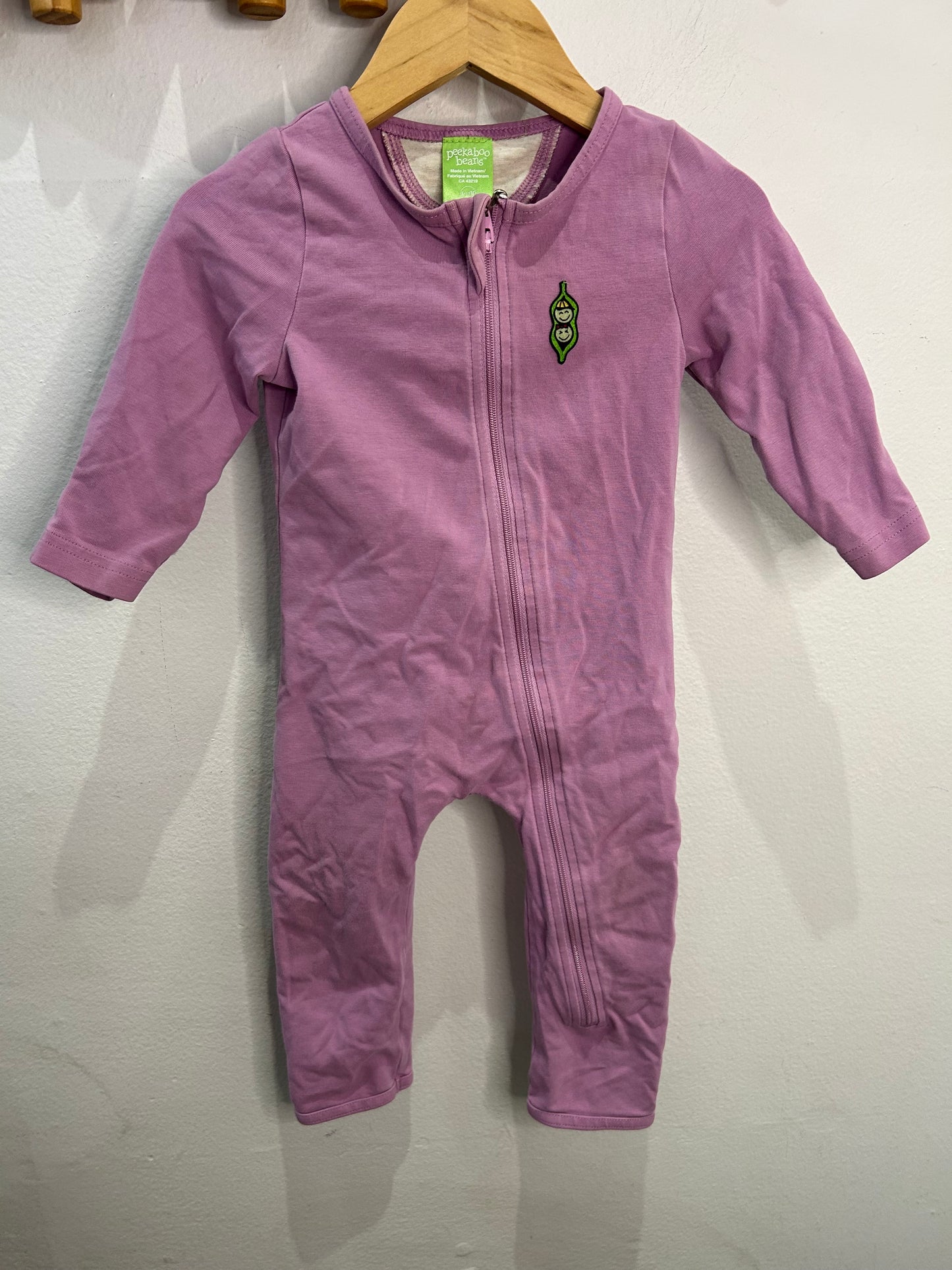 PK Beans purple sleeper 6-12m