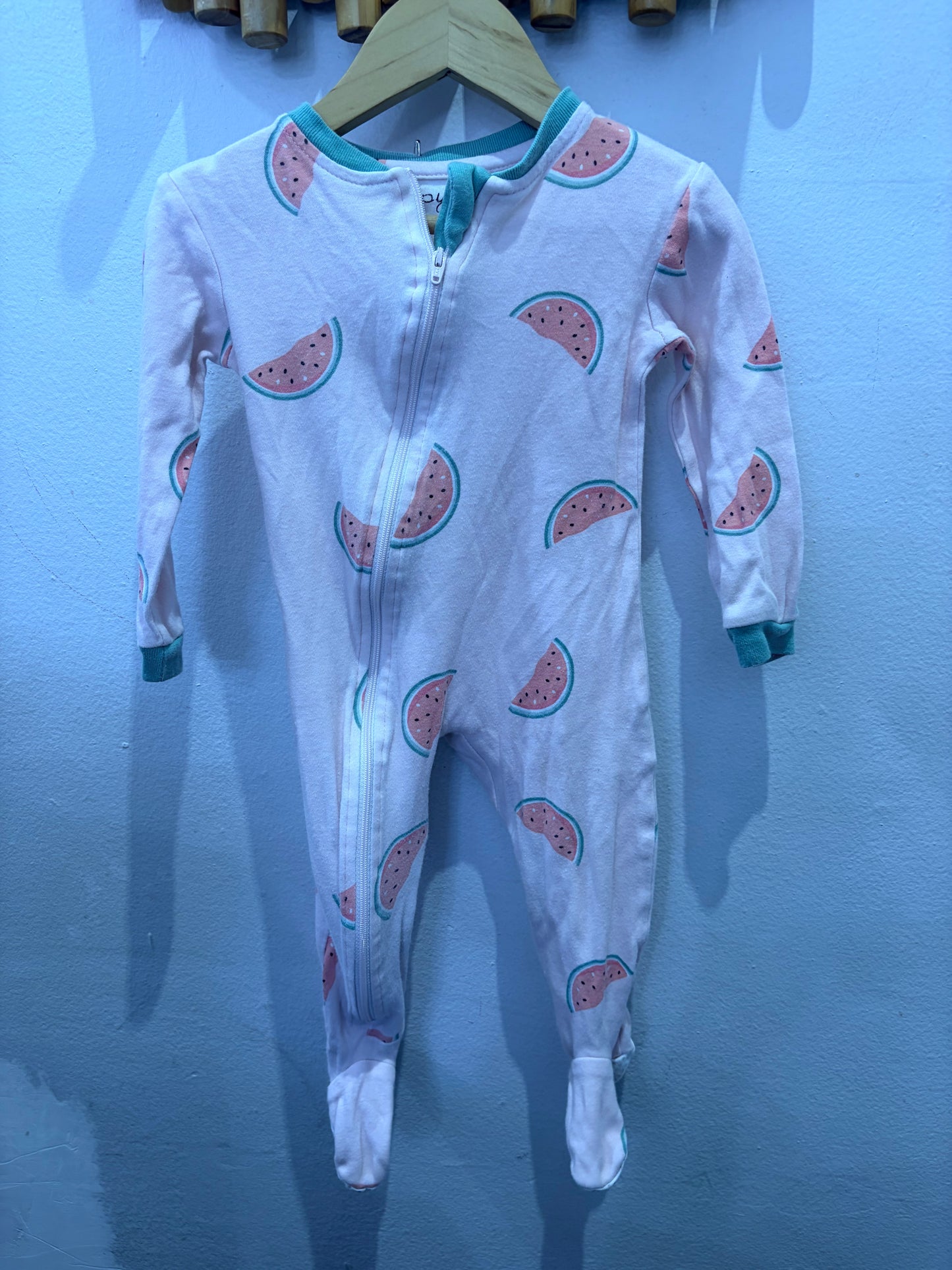 Zippyjamz watermelon sleeper 9-12m