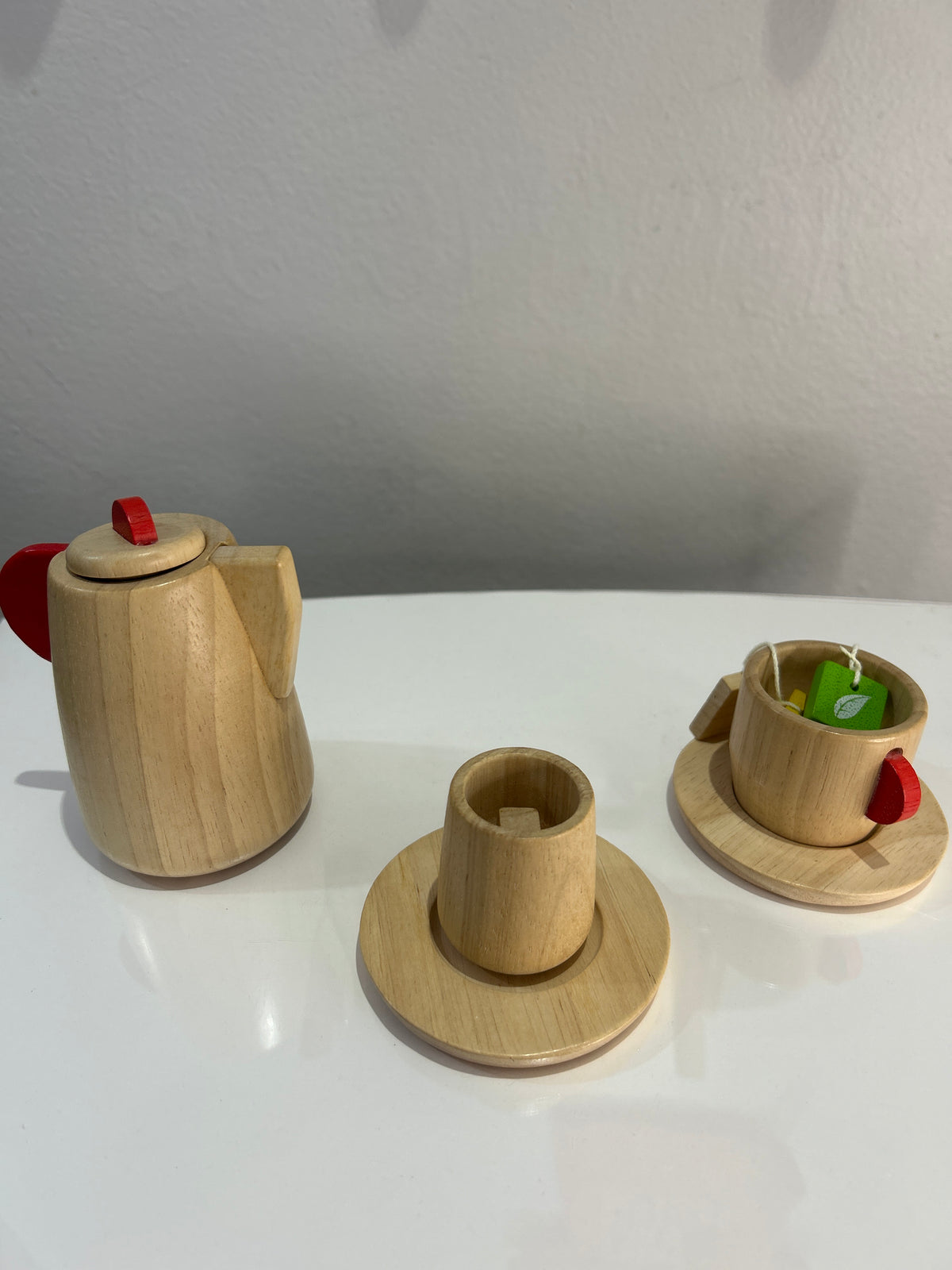 Wooden tea set