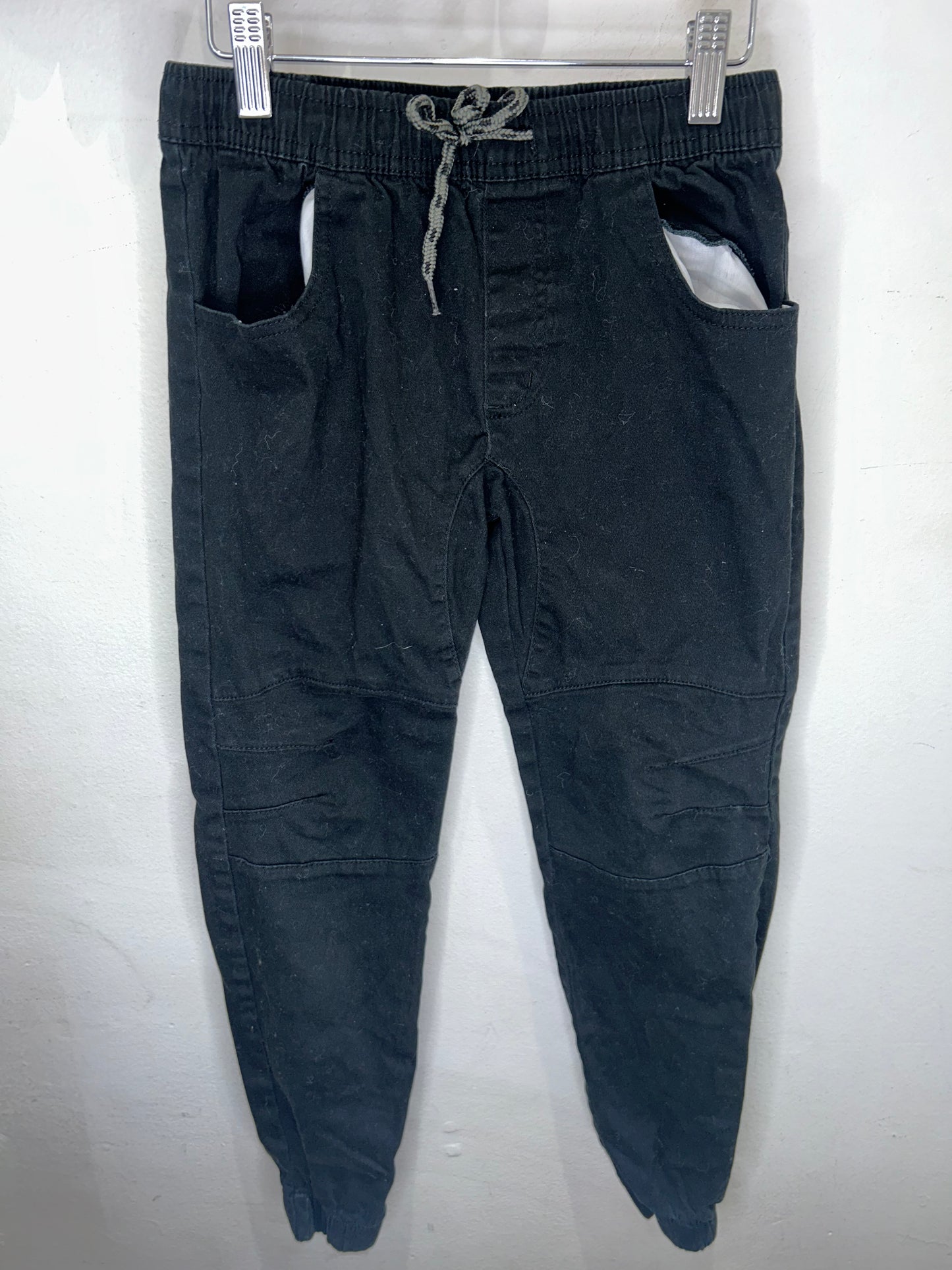 Black Elastic Waist Pants, 8y