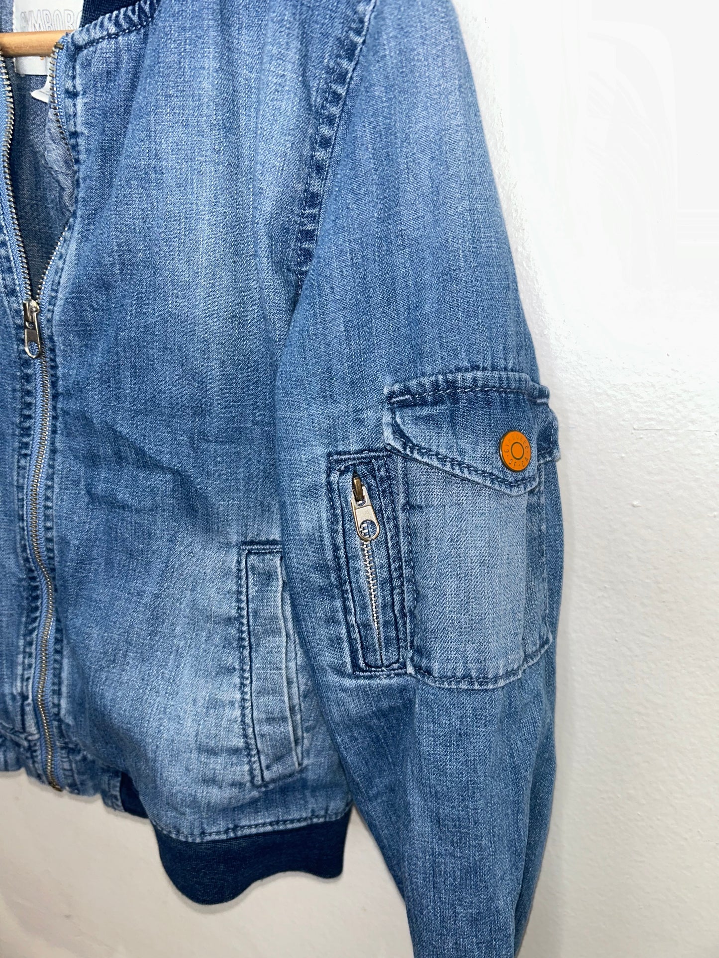 Denim bomber jacket 7-8y