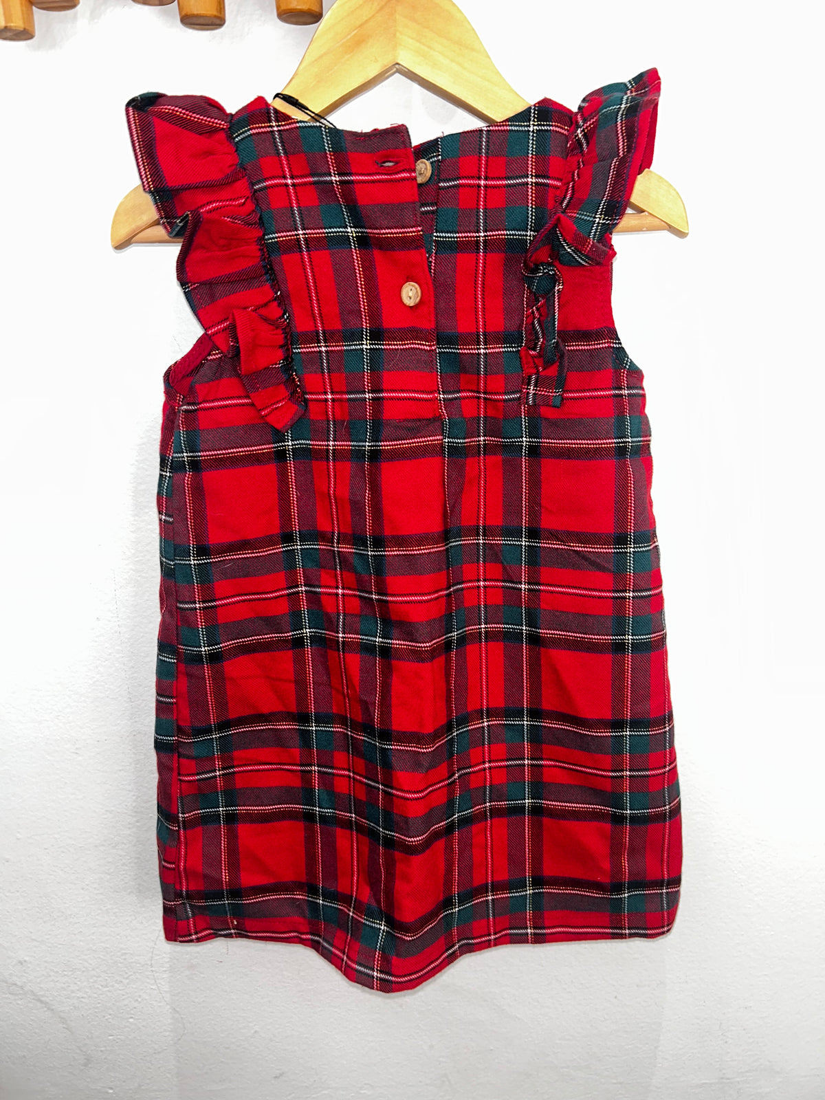 Christmas tartan dress 12-18m