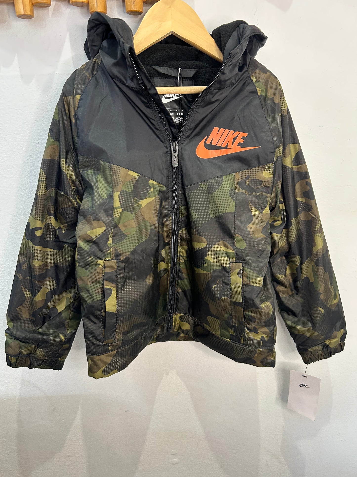 Camo fleece lined jacket 5-6y NEW