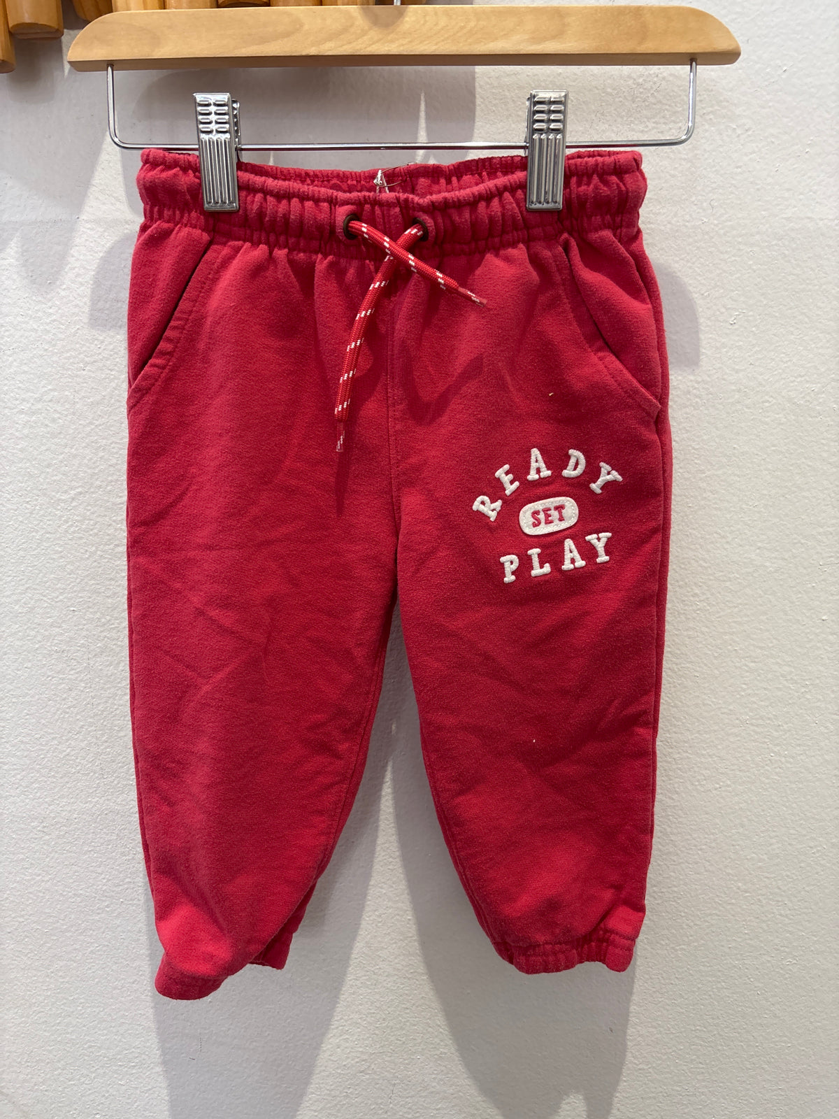 Red set play red joggers 24m