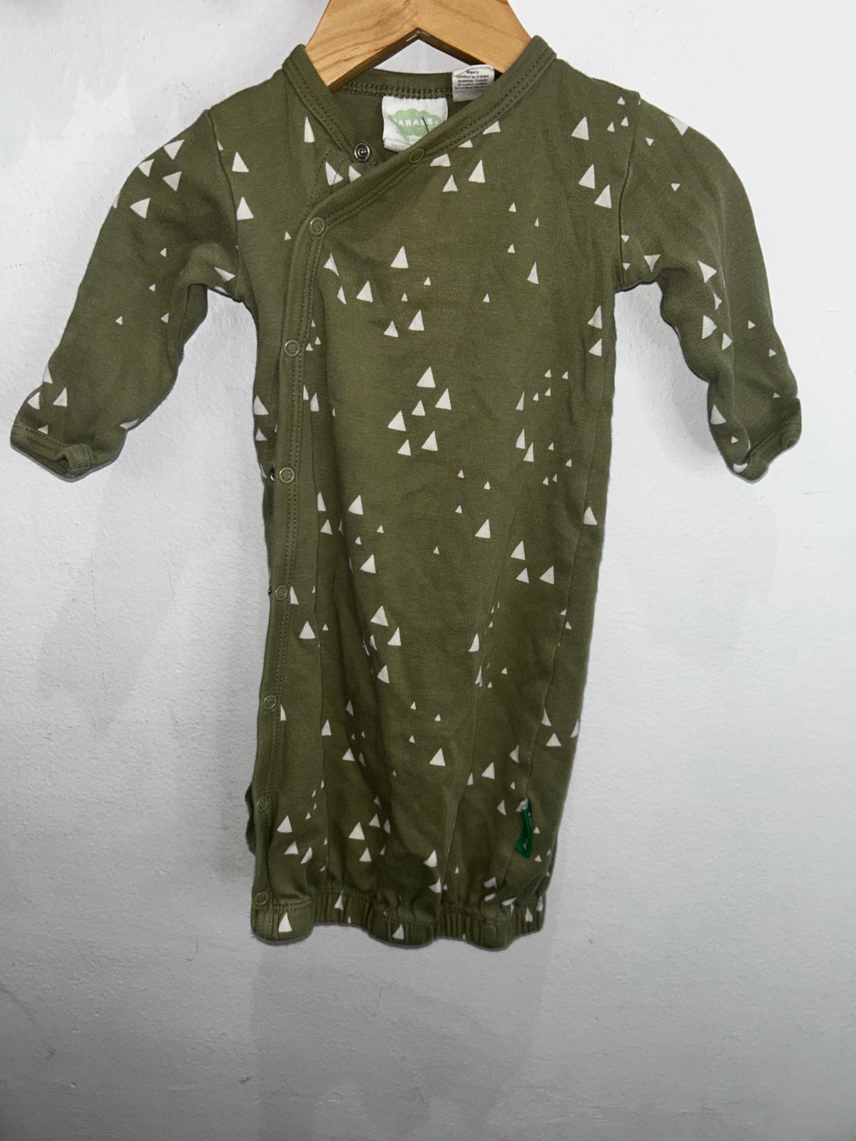 Parade green sleeper gown 0-6m