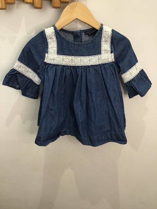 Lace detail dress 12m