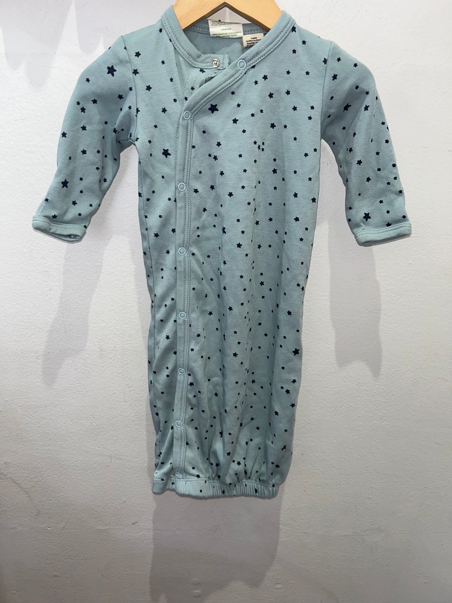 Parade Organics light blue stars sleeper 0-3m