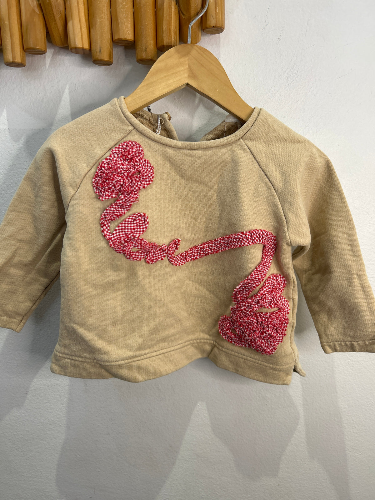 Gingham pattern pullover 18-24m