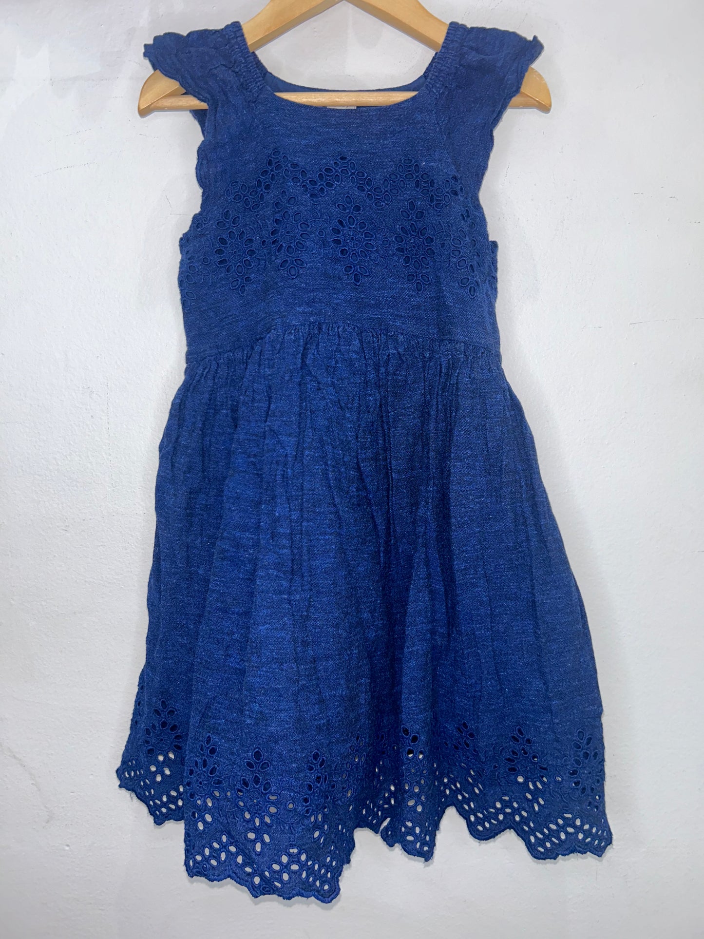 Dark eyelet dress 5y