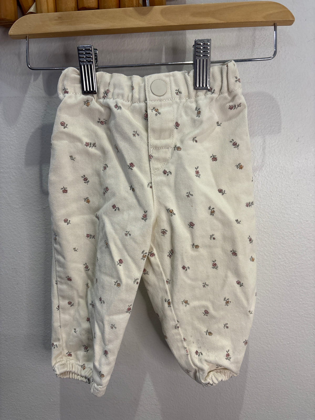 Floral barrel jeans 6-9m