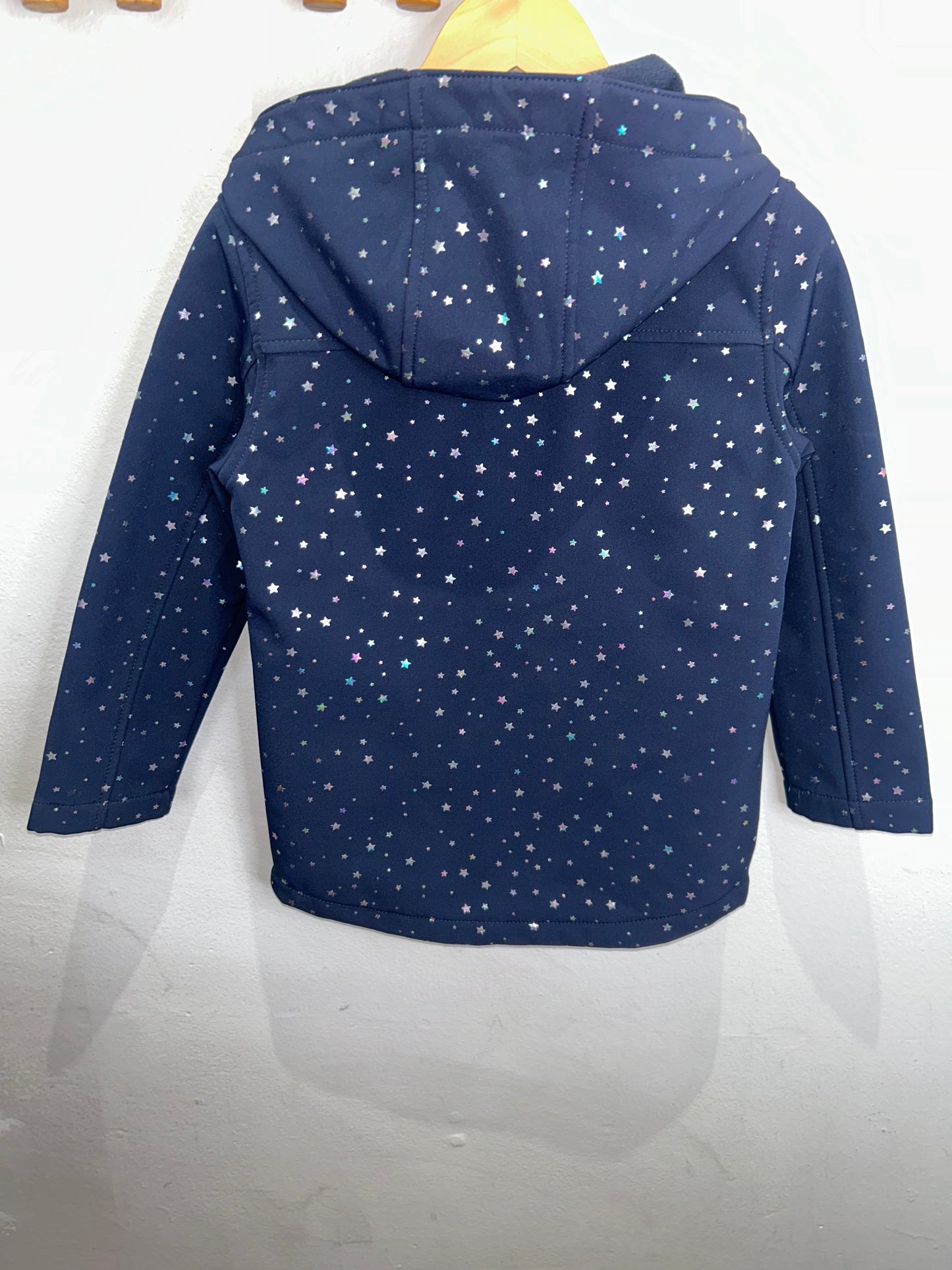 Navy stars zipup 5-6y