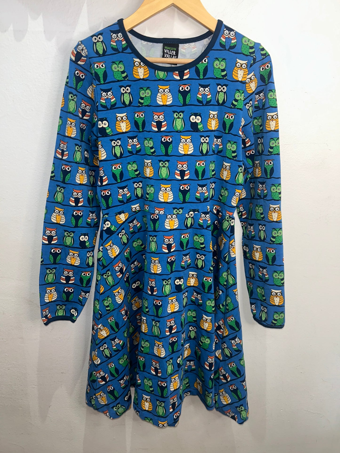 Villervalla owl dress 10-12y