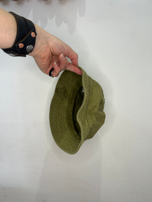 Green twill bucket hat 3-5