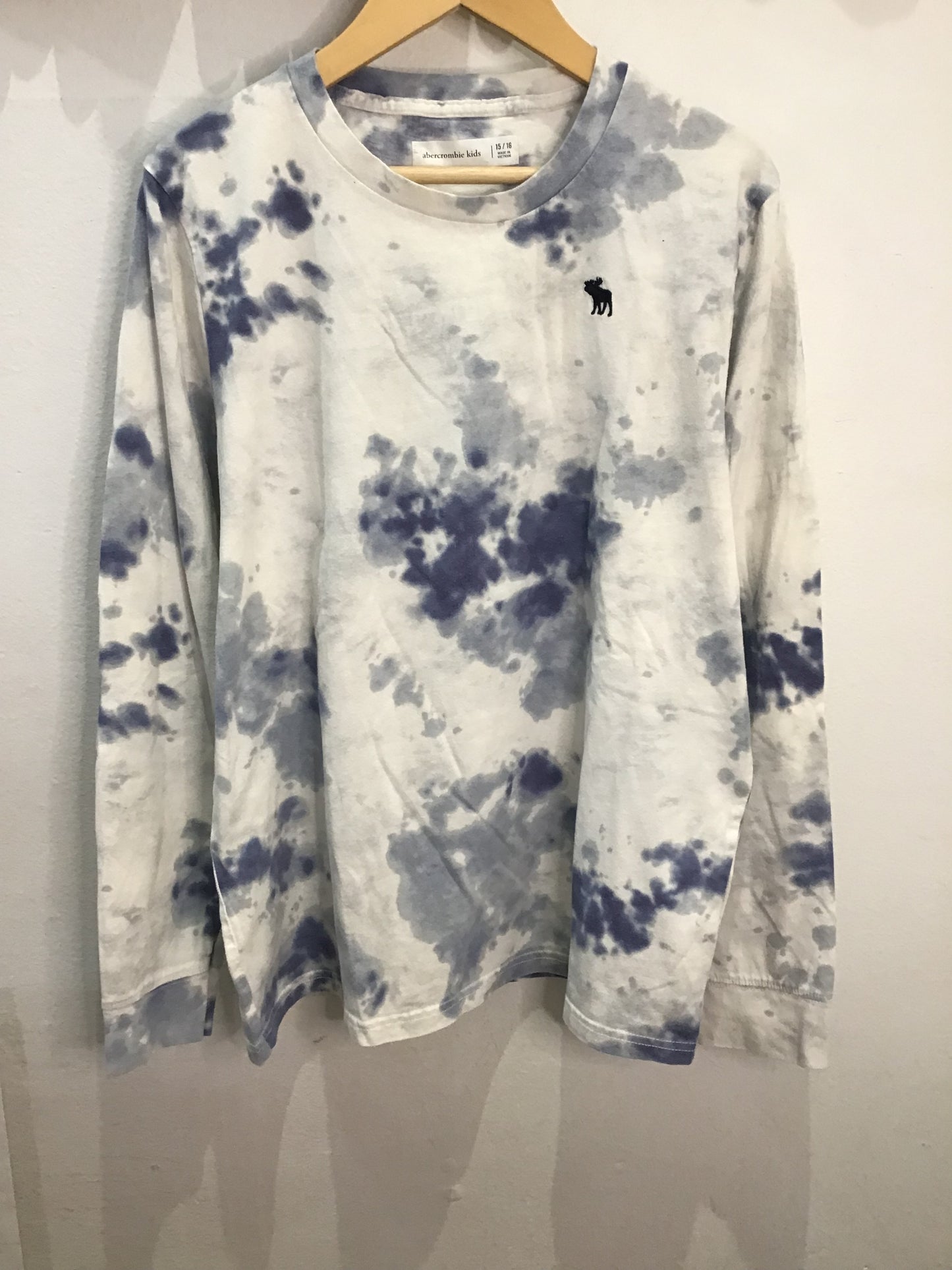Blue tie dye longsleeve 14-16y